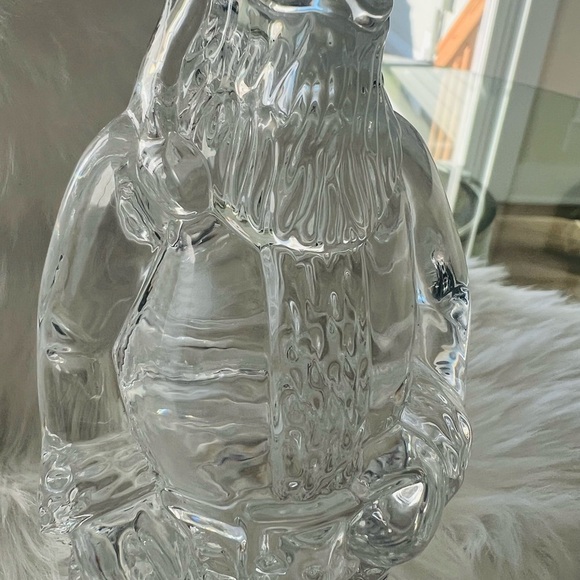 Waterford Crystal American Santa Claus Figurine 7” Tall Clear Glass Sculpture - Picture 2 of 5